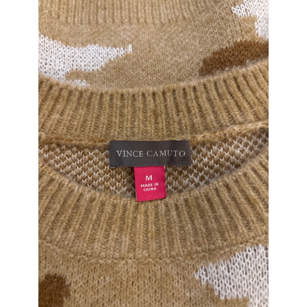 Vince Camuto‎ women's medium sweater camouflage brown - Picture 3 of 4